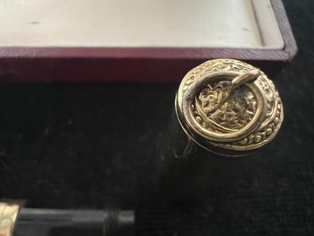 🔴 COLUMBUS penna stilografica retrattile cesellata funziona vintage