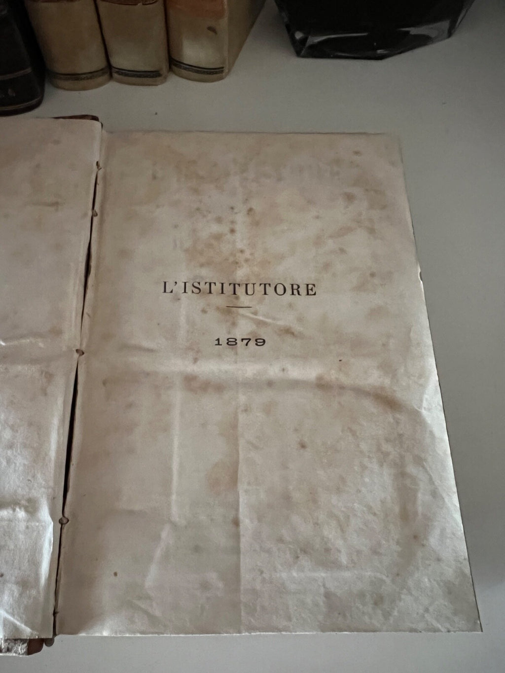 Livre L'Istitutore Feuille Toutes les Semaines De Instruction Actes Officiels