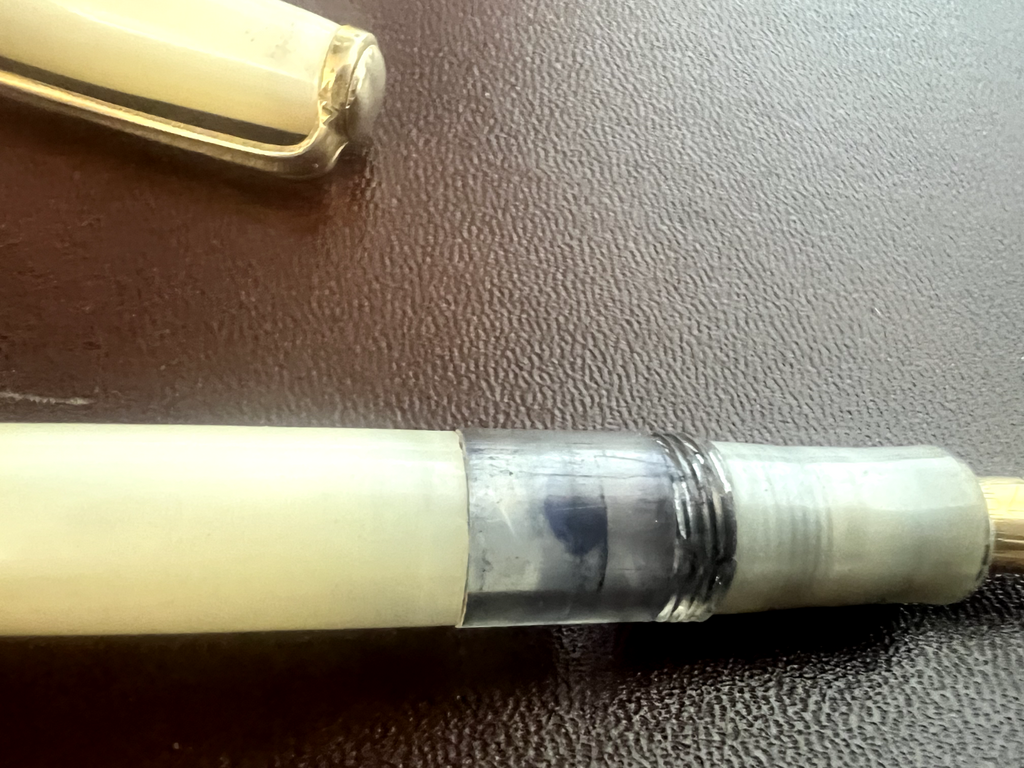 Stilus Stylo-Plume Stylo à Plume Celluloid Nacre Stylo Plume F Écrit Vintage