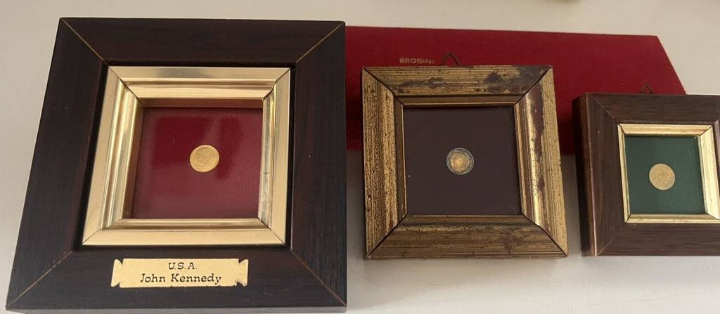 🔴 Monete JHON KENNEDY 1917 1963 GIOVANNI PAOLO monete più piccole del mondo