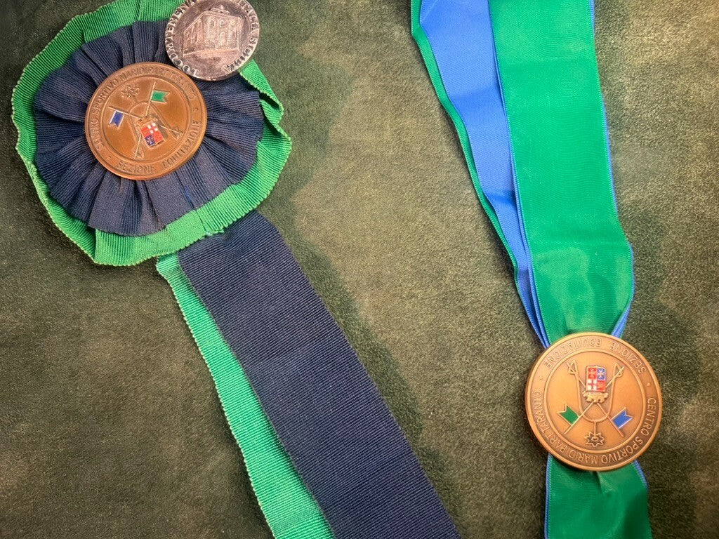 🔴 Medaglie EQUITAZIONE SPORTIVE coccarde al merito metallo vintage LOTTO n.5