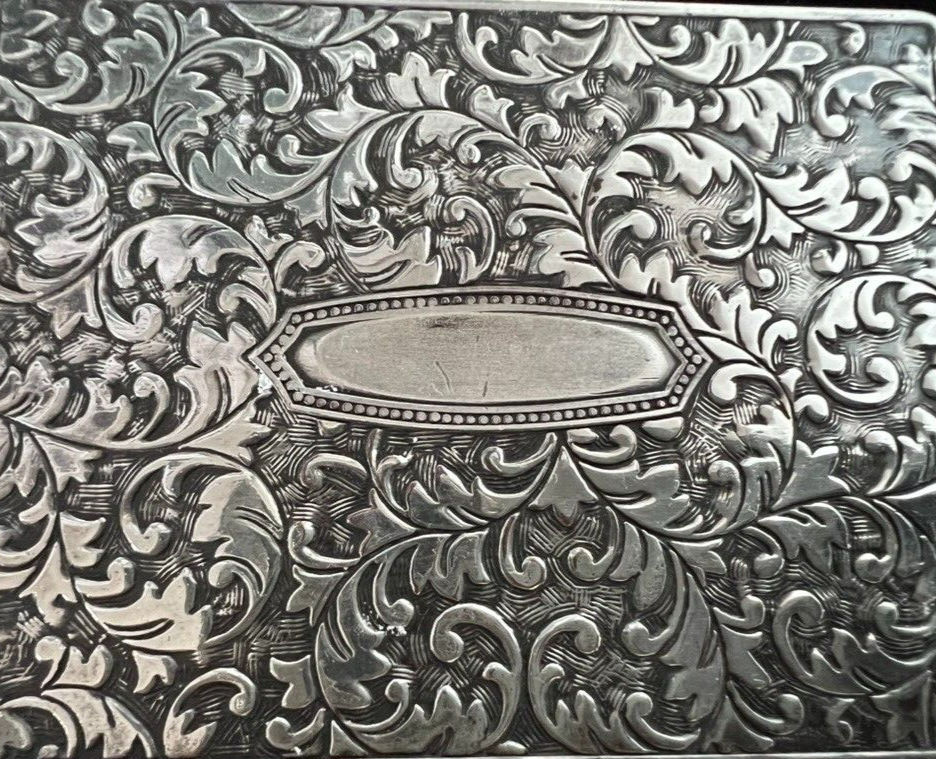 🔴 TOBACCO CASE cigarette case chiseled internal concave original LIBERTY 1900 
