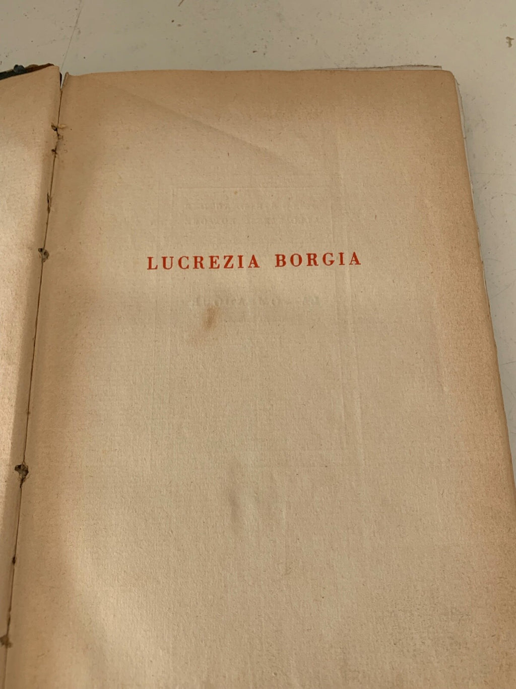 🔴 Hardback book LUCREZIA BORGIA by Mario Buggelli from 1900 