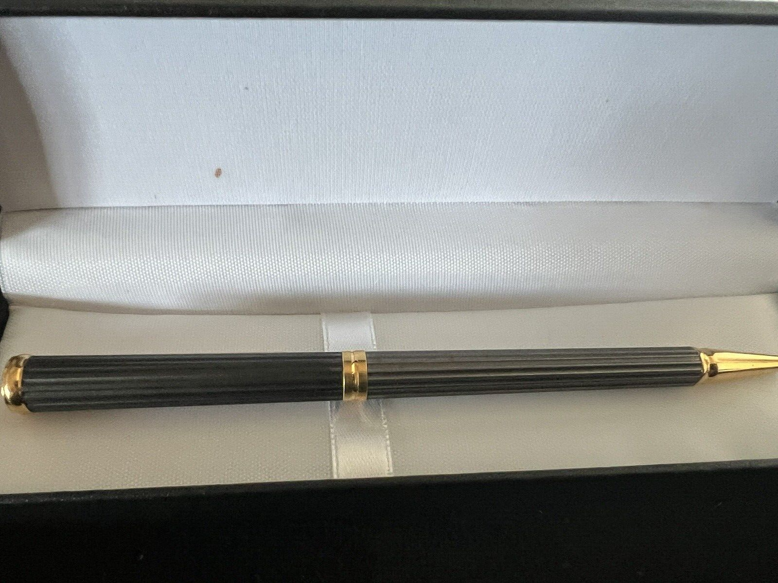 🔴 AURORA penna sfera KONA TITANIO bicolore profili laminati scrive B