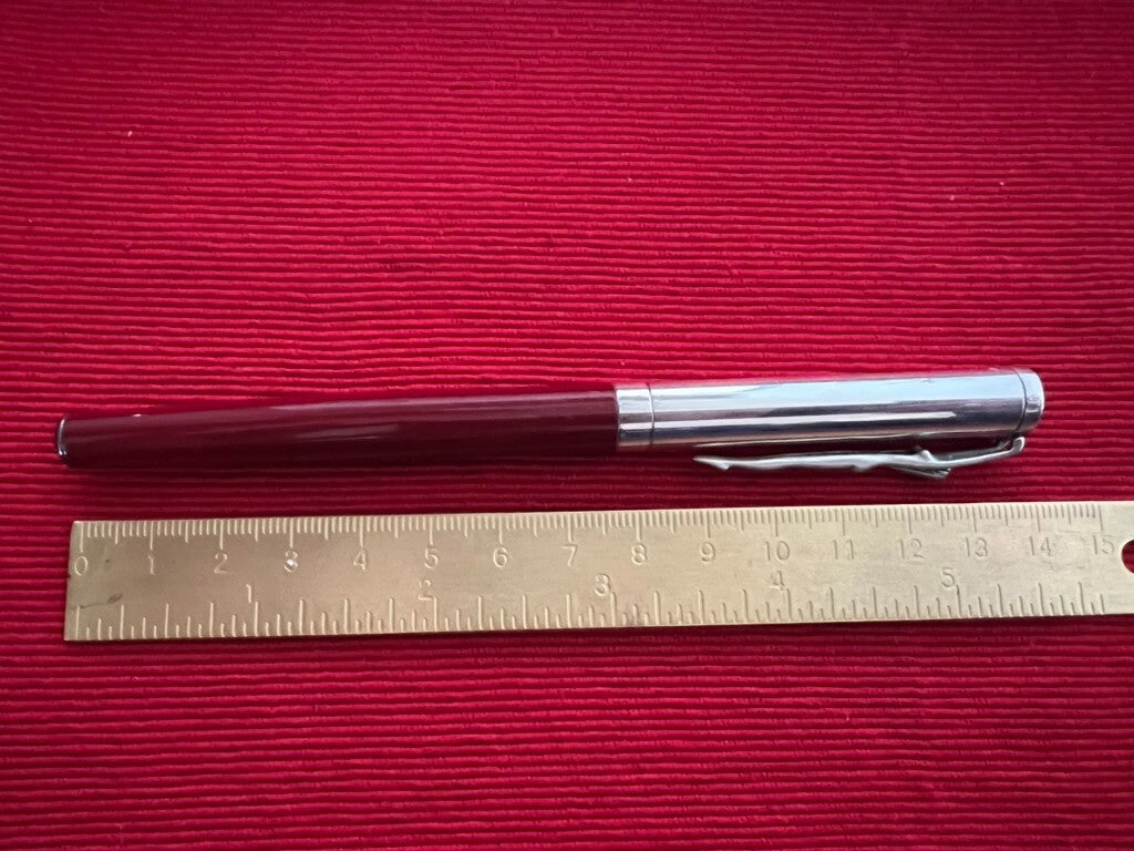 🔴 OTTAVIANI penna sfera ARGENTO 925 MASSICCIO lacca scultura corpo donna