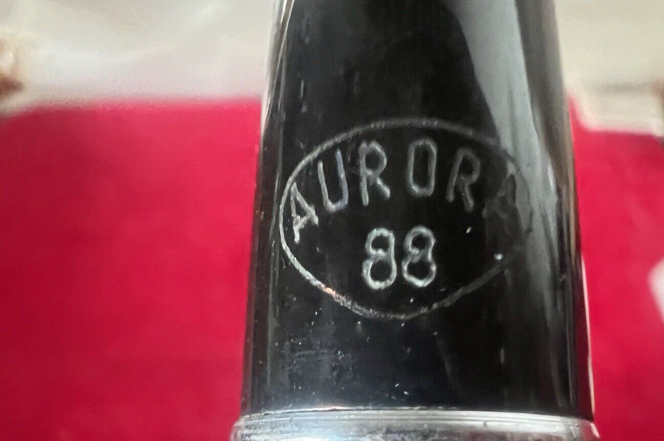 🔴 AURORA penna stilografica 88 pistone pennino ORO 14 kt vintage 155462