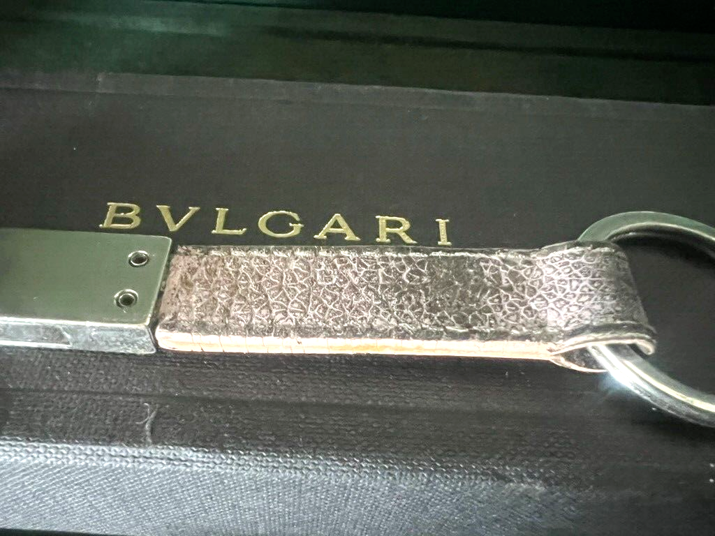 Bulgari Porte-Clés Femme mit Anneaux Latéraux L 13 CM mit Vintage-Etui 