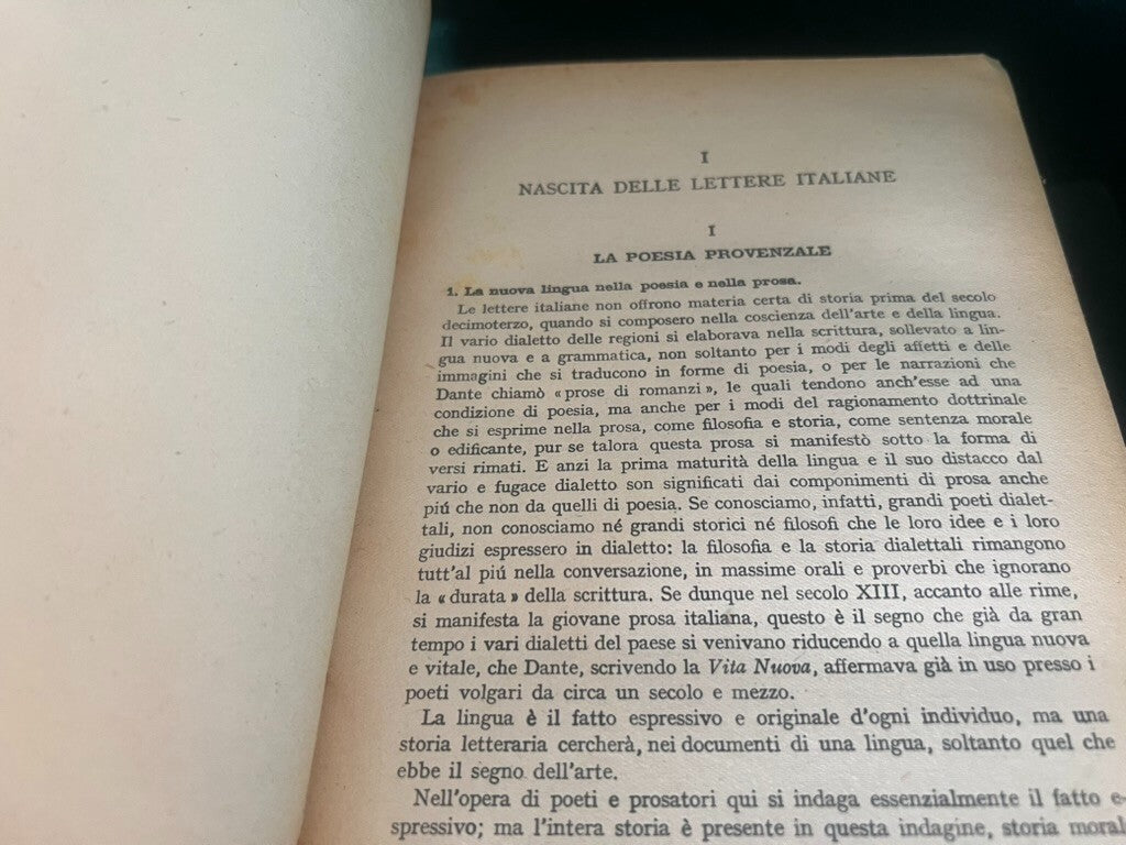 🔴 Libri STORIA DELLA LETTERATURA ITALIANA 3 volumi Flora Mondadori 1947