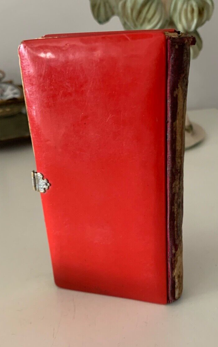 🔴 Book DELIGHTS OF THE CHRISTIAN thick booklet with antique holy cards 1897 