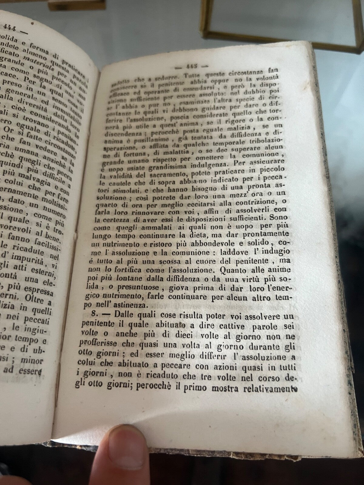 🔴 Libro MANUALE DEI CONFESSORI per l'abate Gaume canonico Nevers Napoli 1850