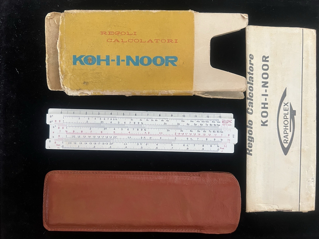 Règle Koh-I-Noor N 612 Rietz Calculatrice Dessin Technique Complet Vintage