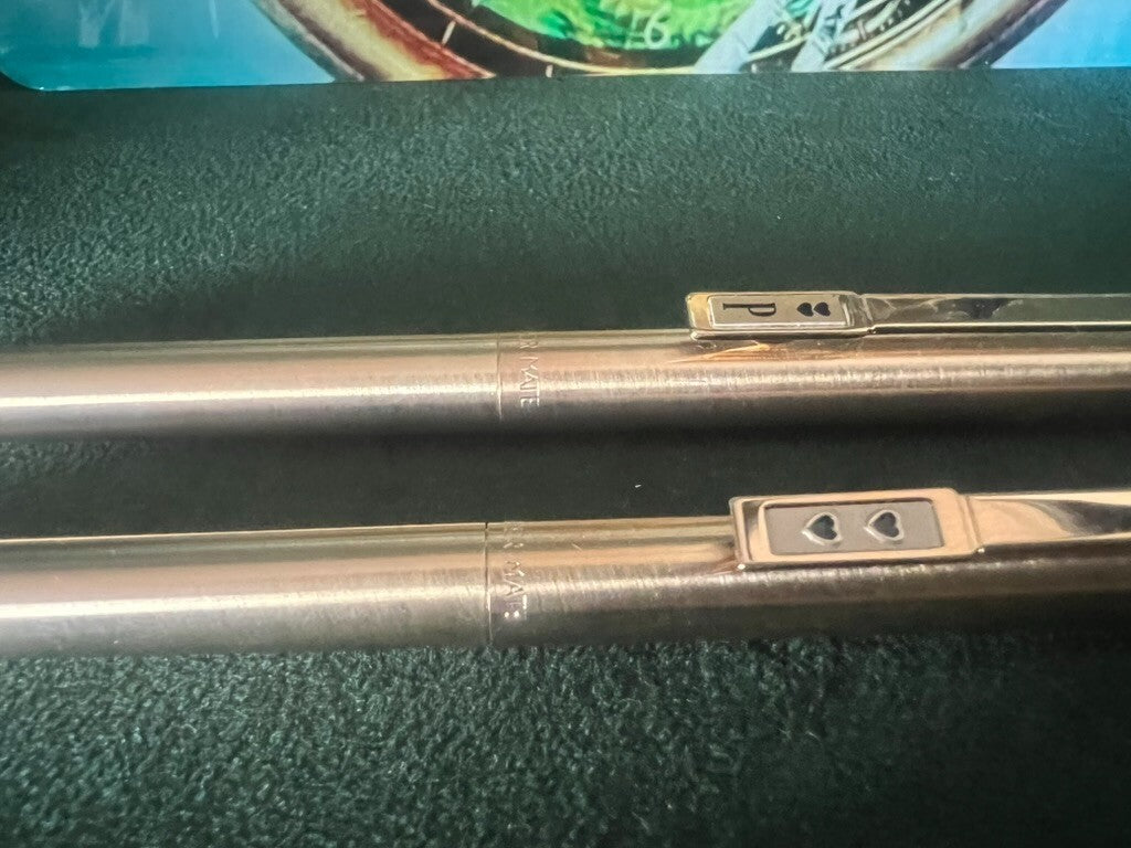 🔴 PAPERMATE penna sfera e matita meccanica metallo dorate mai usate vintage