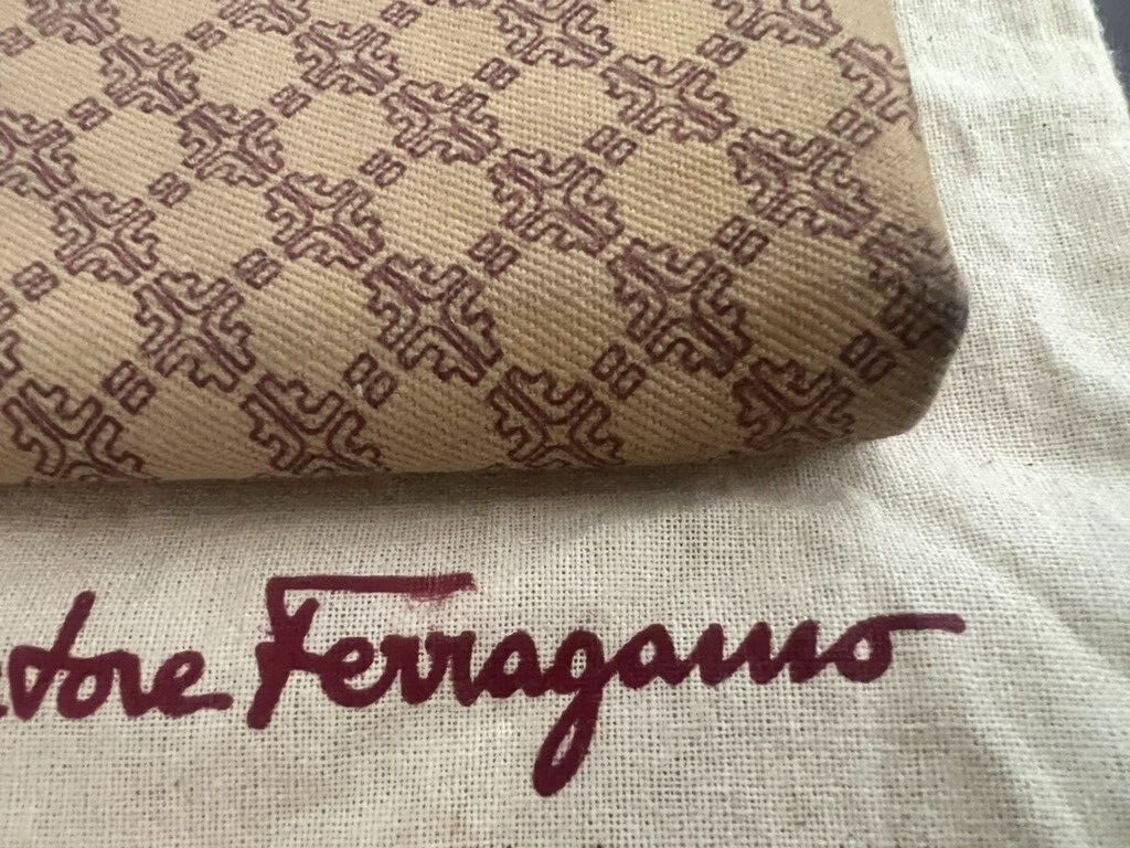 Salvatore Ferragamo Pochette Porte Maquillage Homme Femme Petit Sac Vintage