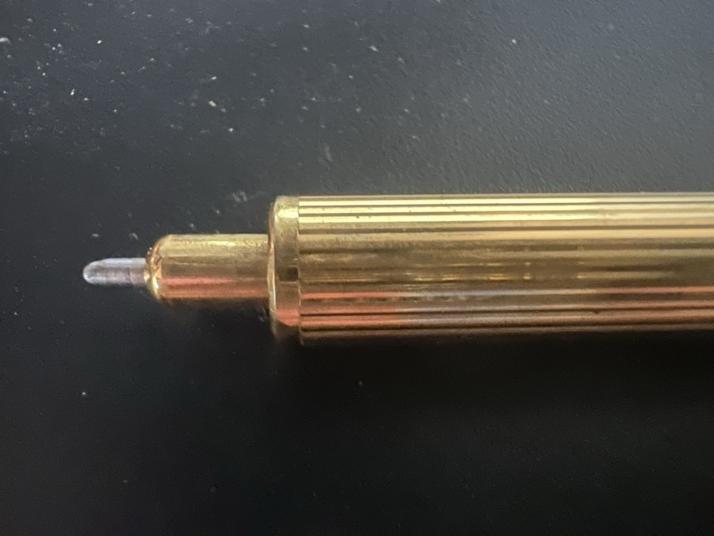 🔴 AURORA penna sfera Hastil retrattile dorata cappuccio da svitare