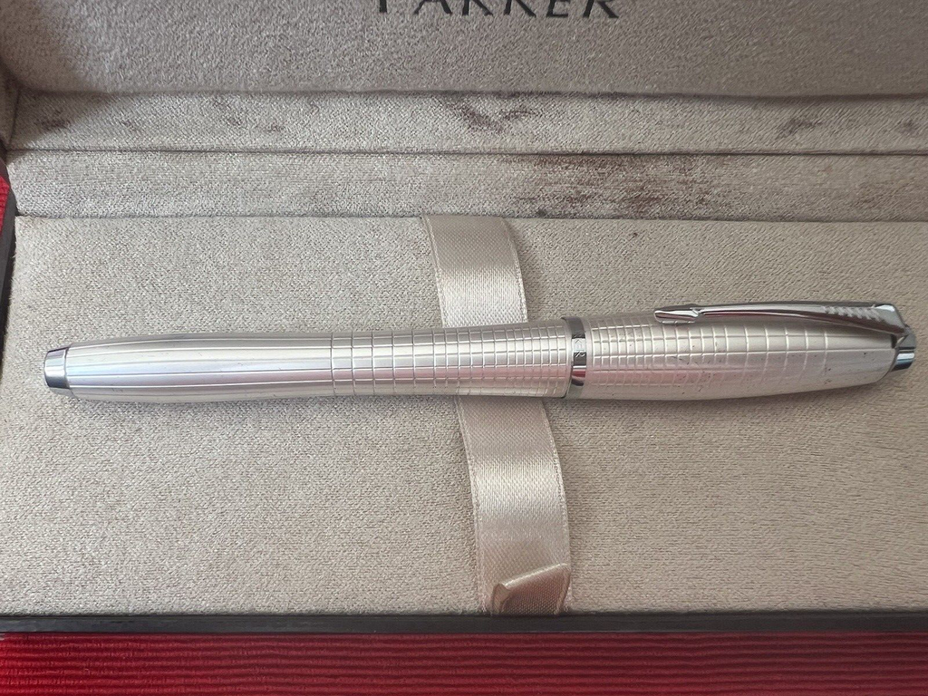 🔴 PARKER penna stilografica URBAN PREMIUM cromata satinata e lucida scrive