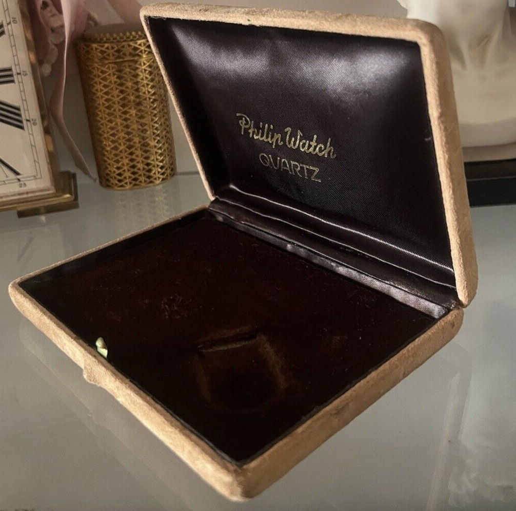 🔴 PHILIP WATCH box scatola orologio cofanetto velluto ORIGINALE VINTAGE