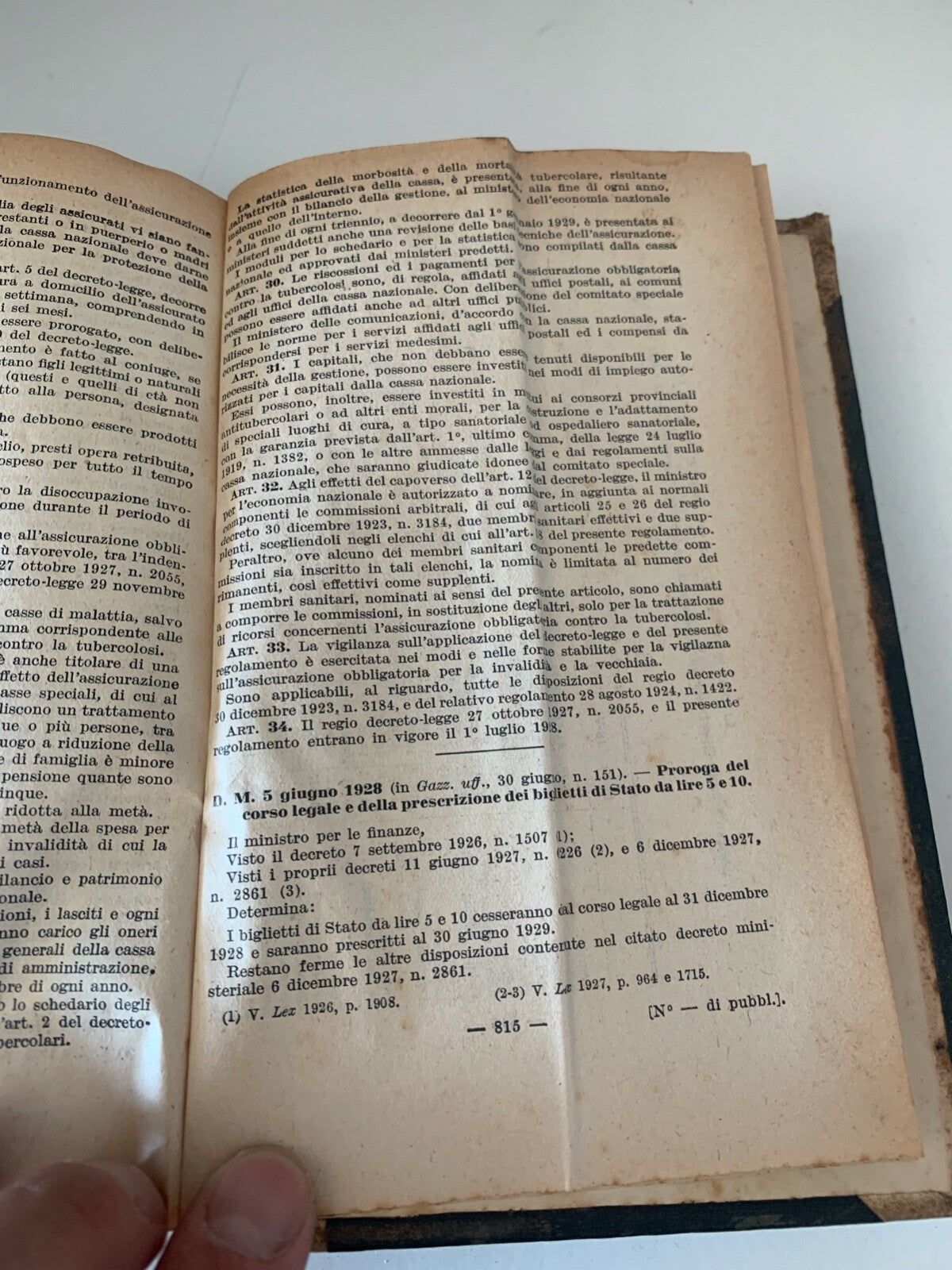 Livre Chronologie Législation Italienne Giovanni Davioini Vintage 1928