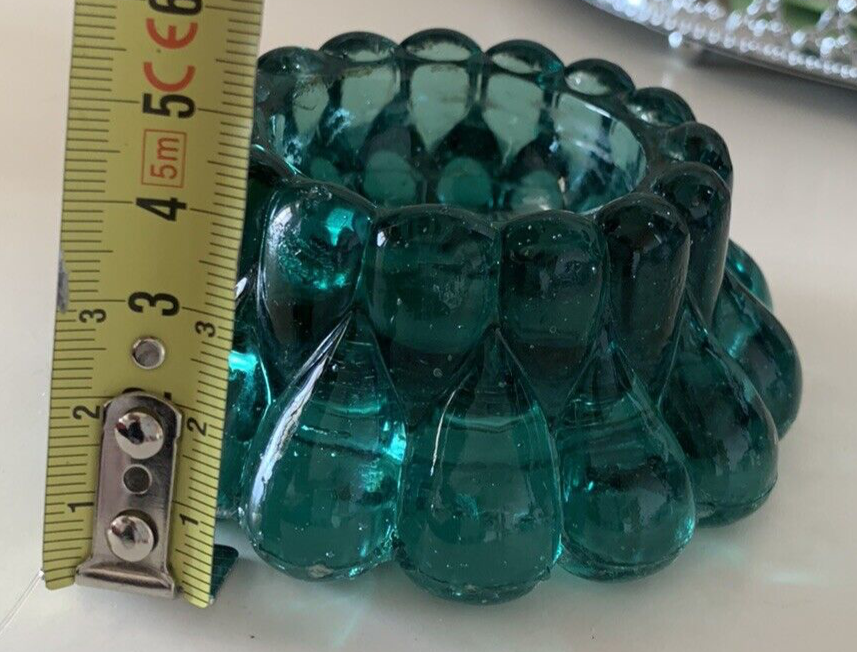 🔴 Porta graffette scrivania di vetro a fiore EFFETTO DIAMANTE originale