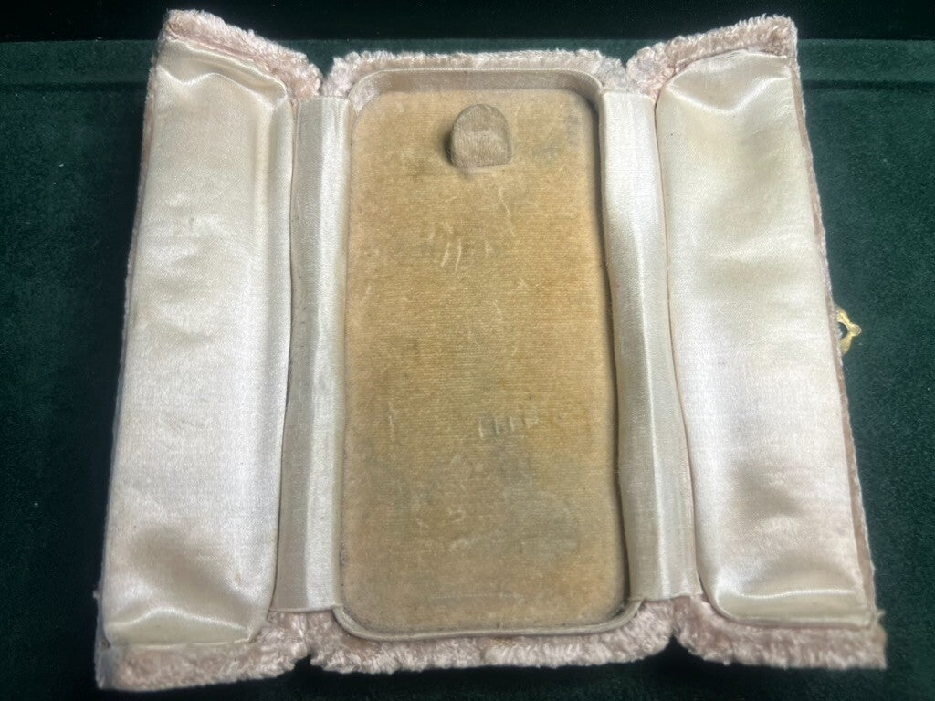 🔴 Scatola ciondolo collana astuccio custodia gioiello e porta garanzia vintage