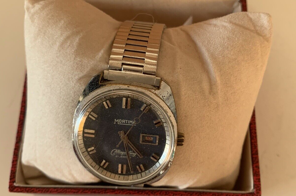 Mortima Montre Hommes Calendrier Super Luxe Remontage Manuel, Marche Vintage