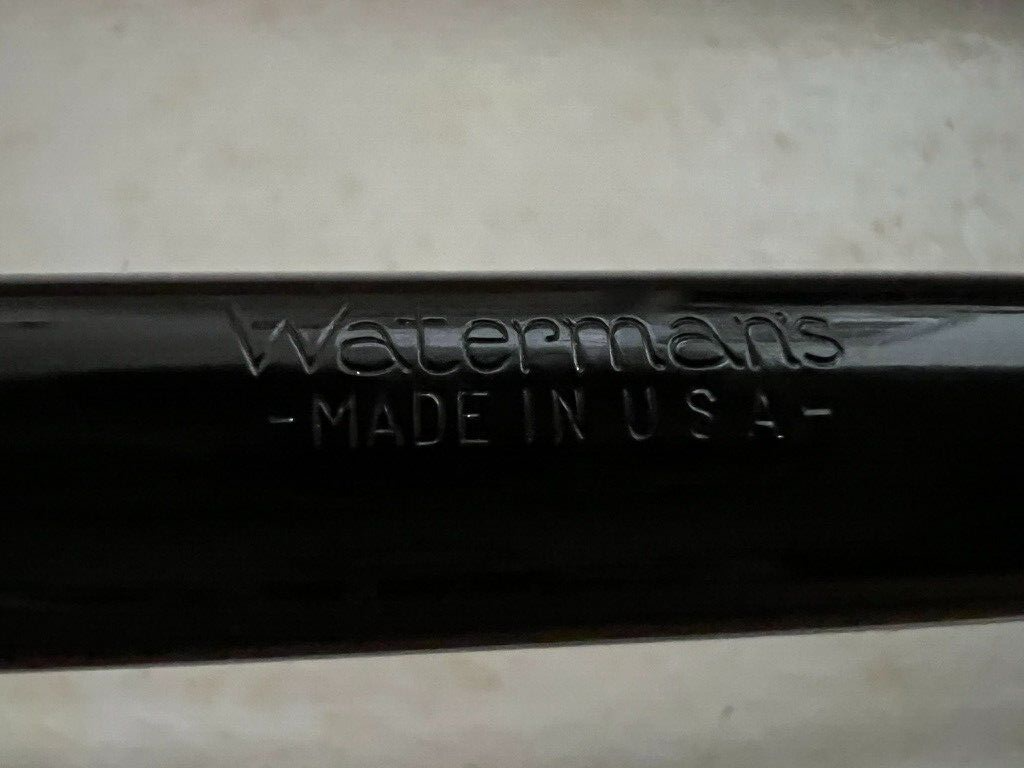 🔴 WATERMAN'S penna stilografica Ideal 402 leva pennino ORO antica SCRIVE