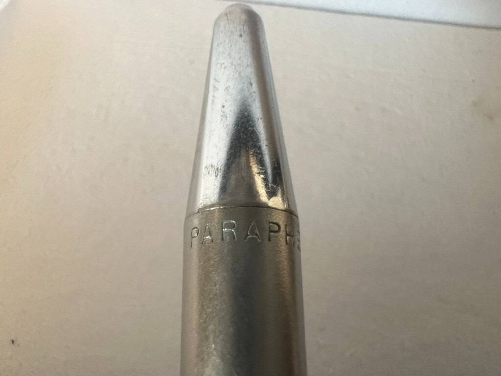 PARAFERNALIA Stylo À Bille Chromé Satiné À Cliquet Vintage