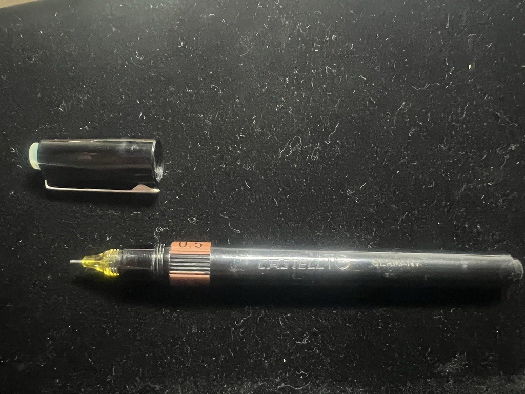 Castell Gr Stylo-Plume China 0,5 Dessin Allemagne Avec Boîte Utilisé Vintage 