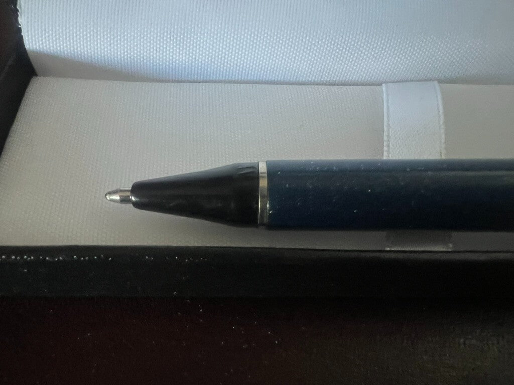 Aurora Pen Sphere Idea Blau mit Glitzer, Mehrfarbig, Vintage 