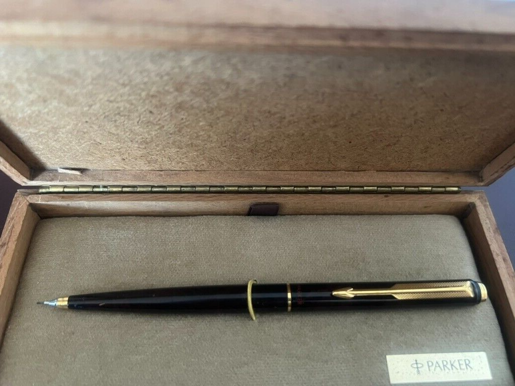 🔴 PARKER 180 mechanical pencil lacquer writes with case 