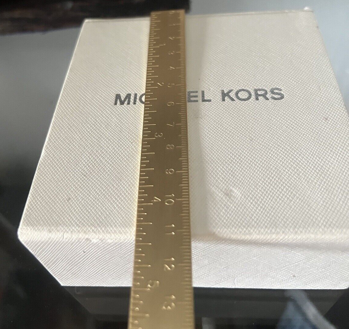 🔴 MICHEAEL KORS box scatola orologio beige custodia istruzioni