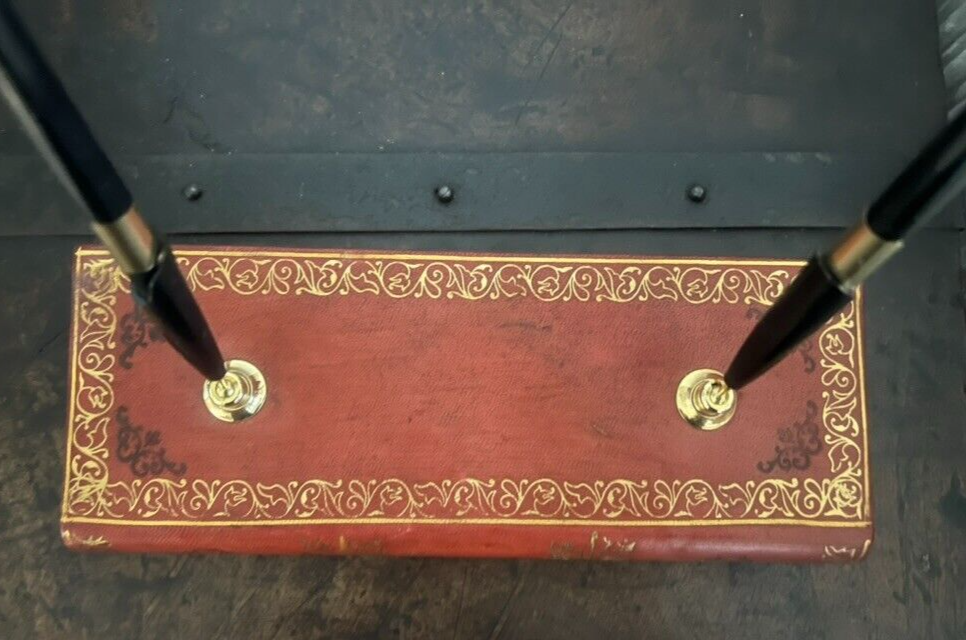 Supports Penne Sphère Stilofori Articulé Base Porte- Stylo-Plume Cuir Vintage