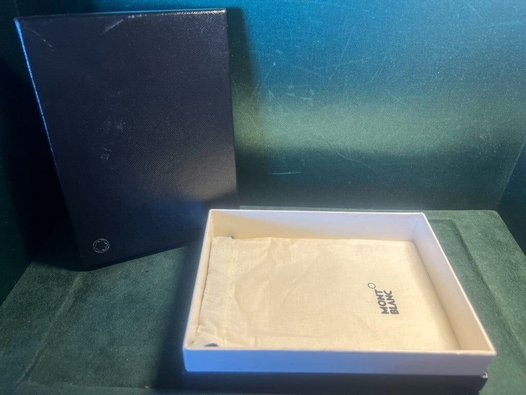 🔴 MONTBLANC scatola portafoglio cofanetto custodia e sacchetto 11,5 x15,8