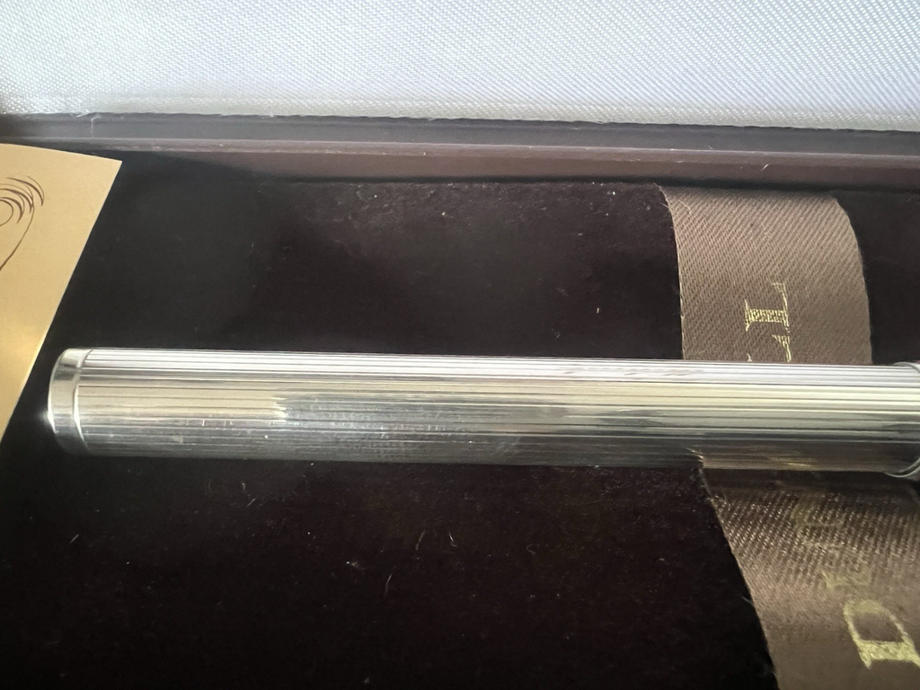 🔴 DUNHILL penna stilografica ARGENTO 925 STERLING pennino ORO M Montblanc