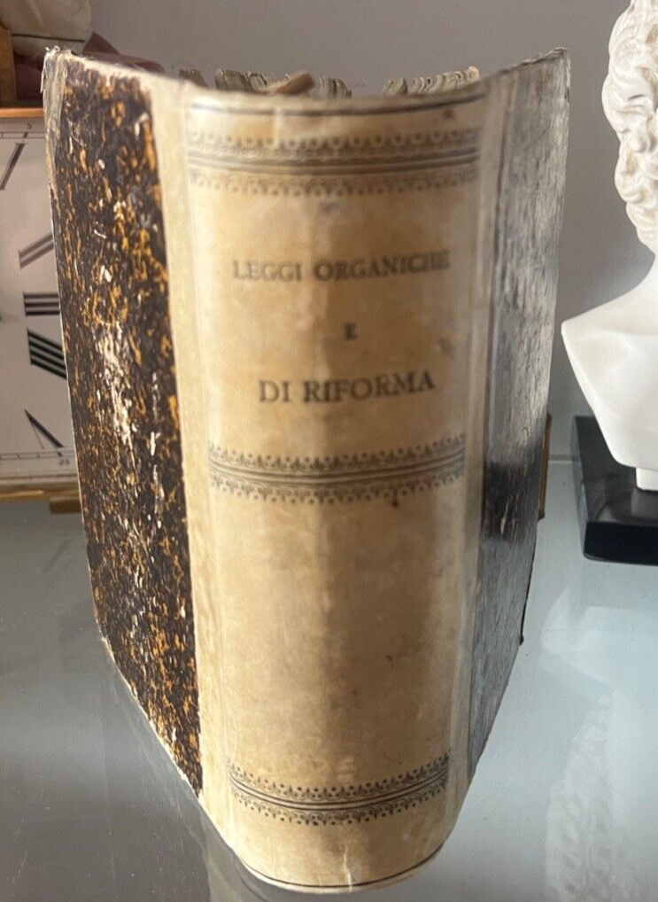 🔴 Book KINGDOM OF ITALY laws and regulations THE REFORM Naples 1897 Antique RARE 