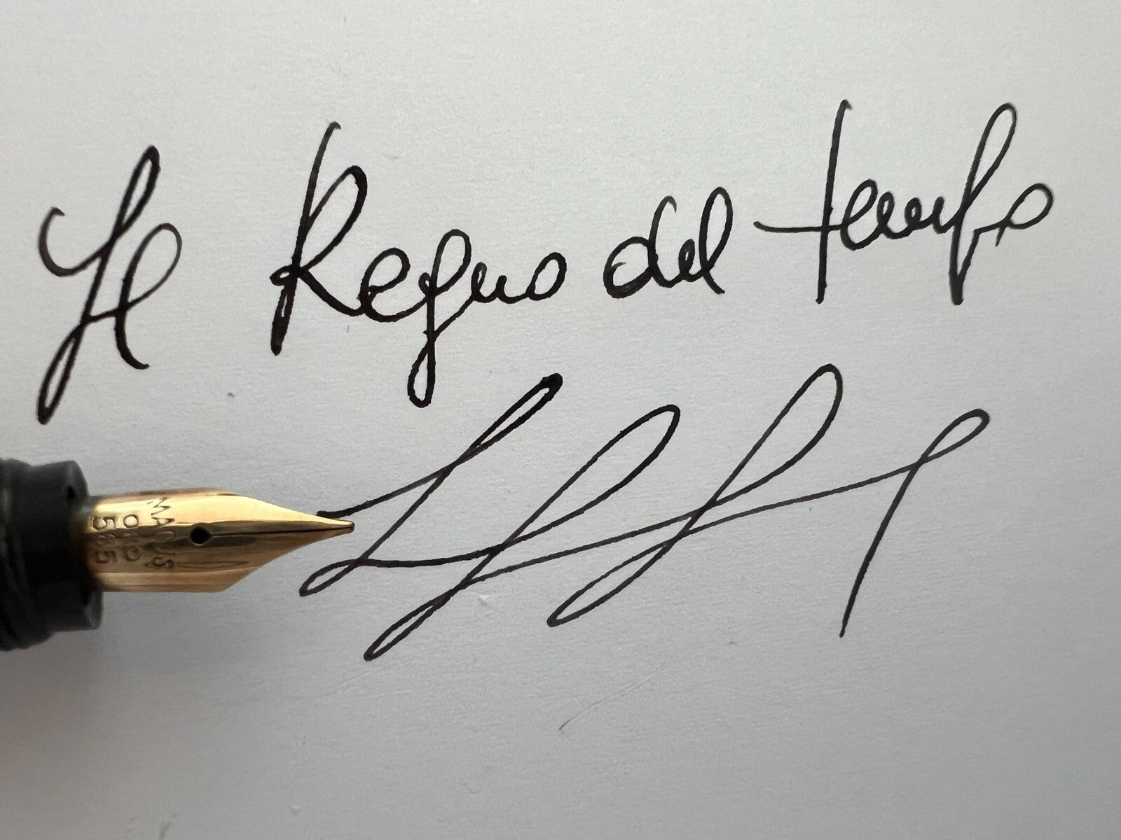 Mais Gus P.O Stylo-Plume Stylo à Plume Rétractable Plaqué Or Fonctionne Rétro