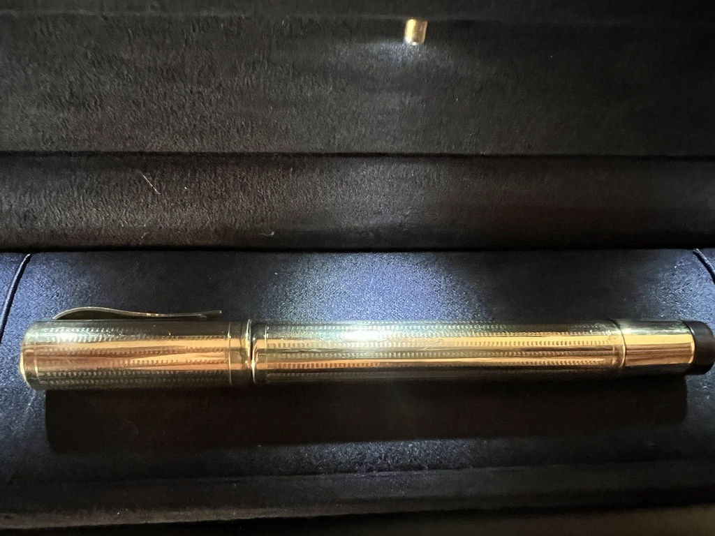 🔴 IDEAL penna stilografica retrattile pennino ORO 14 KT funziona vintage A
