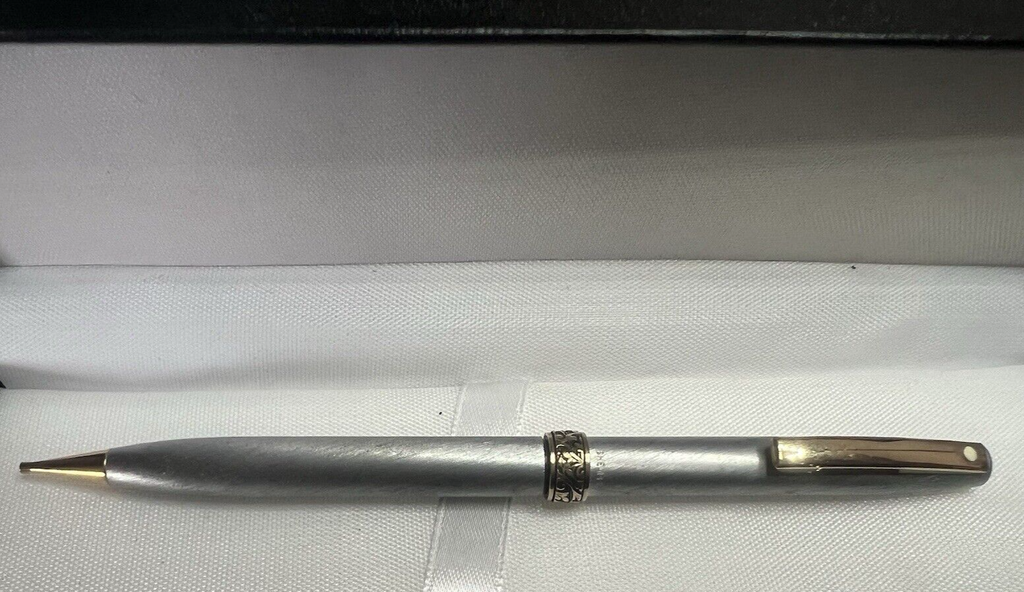 🔴 SHEAFFER matita meccanica portamine cromata decoro a leva scatto scrive