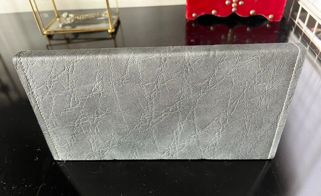🔴 Base penna stilografica sfera scrivania PELLE portapenna 25 cm vintage