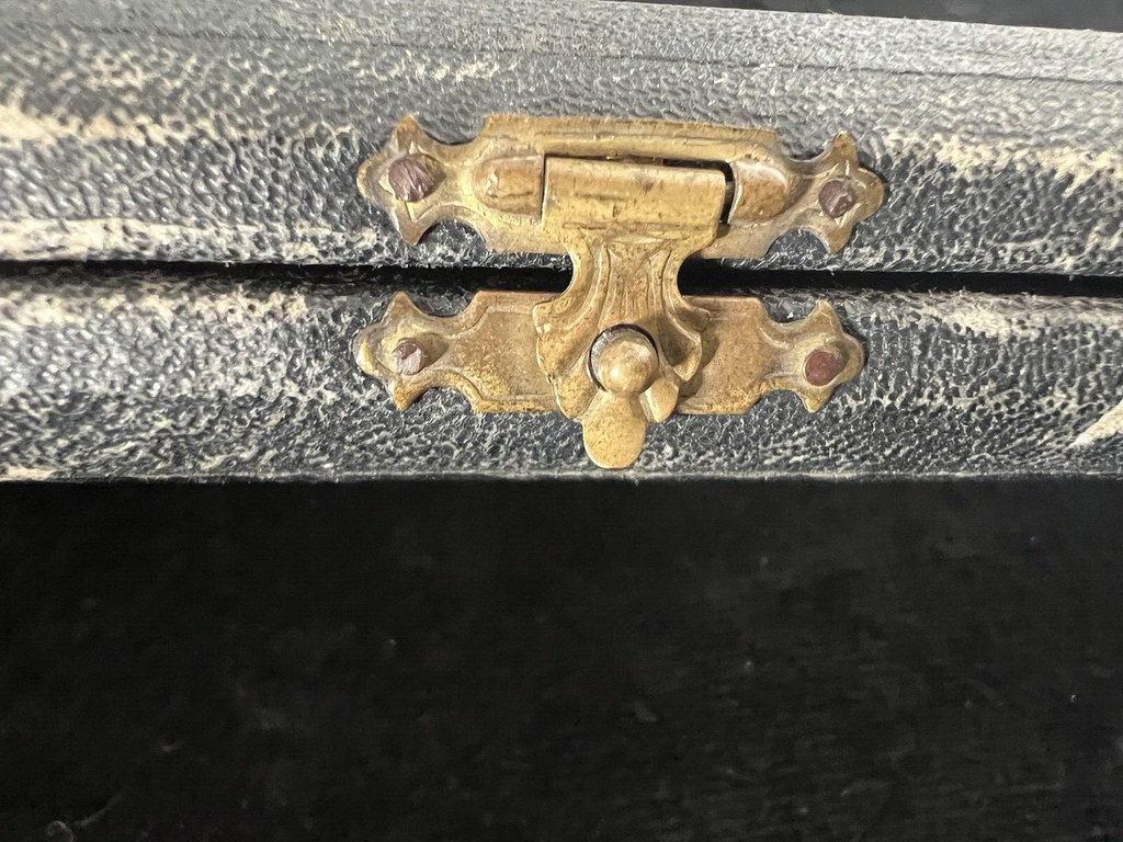 🔴 COMPASSI MILANO disegno tecnico ottone scatola velluto legno pelle VINTAGE