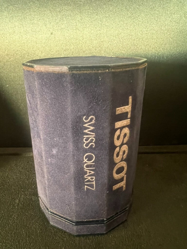 🔴 TISSOT box watch case blue vintage 1970s 