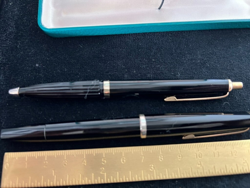 🔴 GOLF Deluxe Kolben- und Kugelschreiber mit Vintage-Etui 