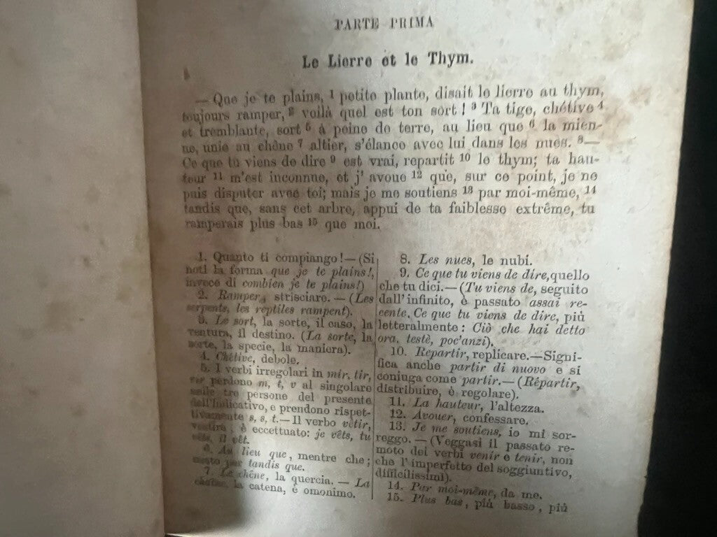🔴 Libro ANTHOLOGIE novelle francese italiano in prosa Romeo del 1894