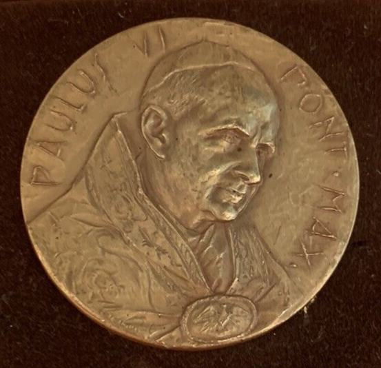 🔴 PAOLO VI medaglia PONTEFICE MASSIMO in nomine domini FDC assoluto astuccio