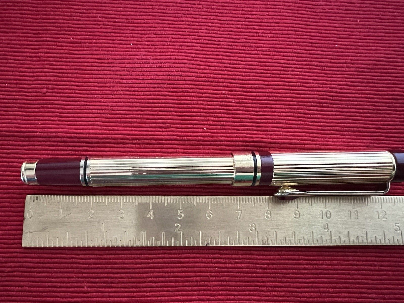 Pen Fountain Pen Gold Cartridge A Iridium Point 7 Drop Red Vintage