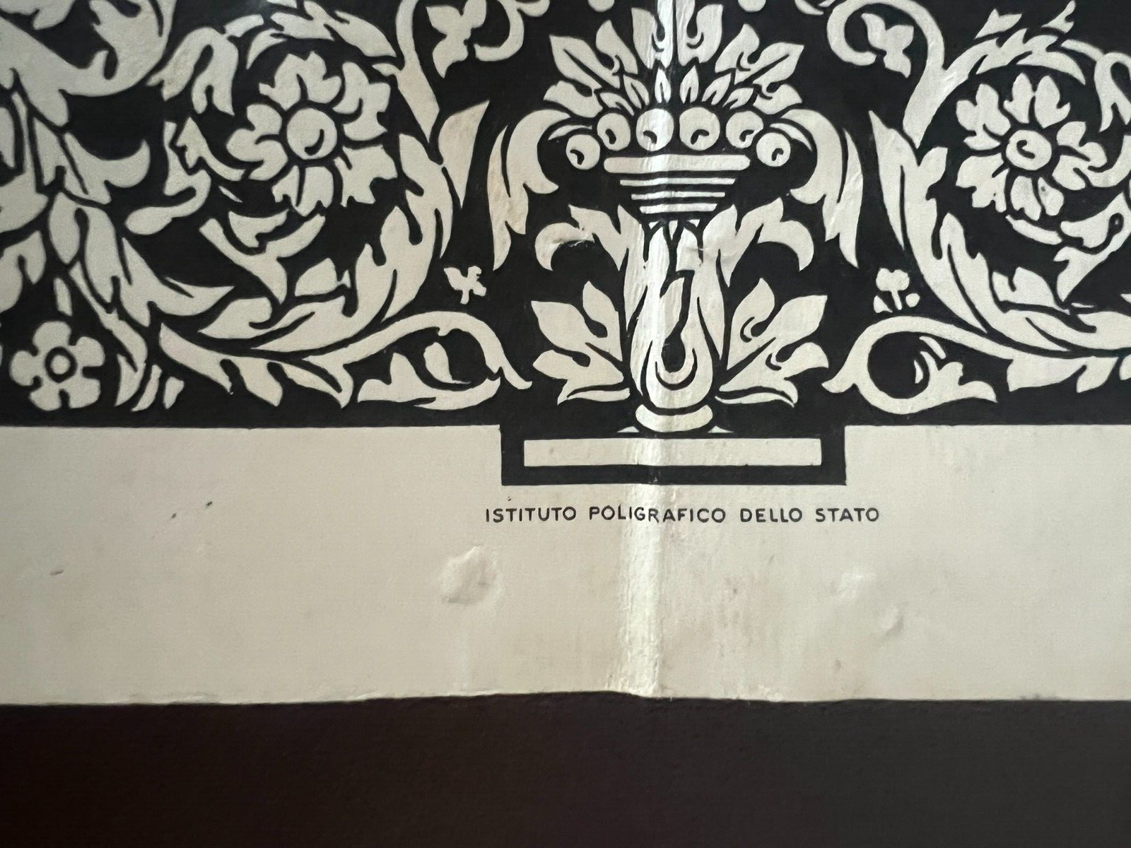 Diplôme Abiball Classique Italien Avec Timbre Tampon Torchon 6 Octobre 1955