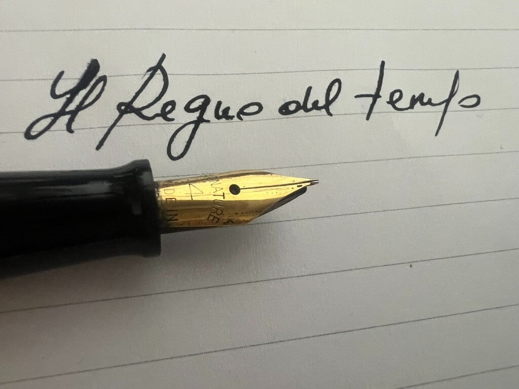 Wearever Stylo-Plume Stylo à Plume Celluloid Orange Levier Écrit USA '30 