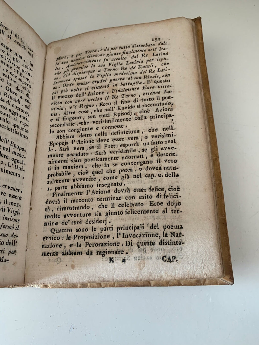 🔴 Book PRECEPTS OF RHETORIC AND POETRY by Abbot Antonio Adami old 1796 