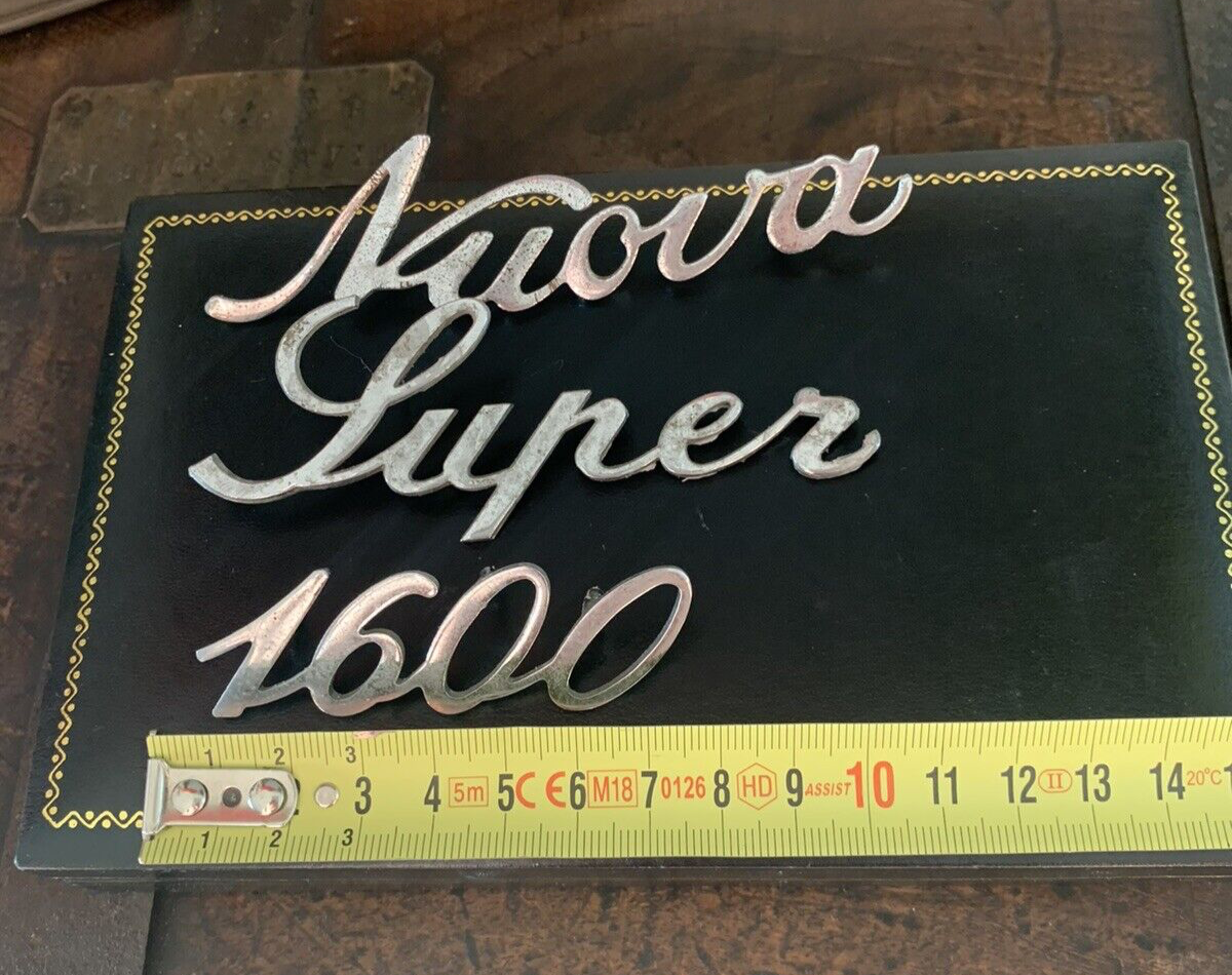 Alfa Romeo Armes Voiture Neuf Super 1600 Emblem Orrnement Plaque Métal 