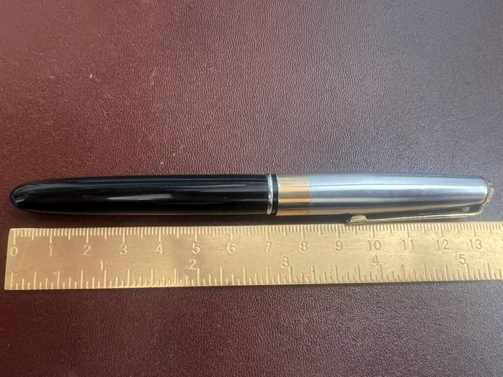 Stylo-Plume Stylo à Plume Noire Piston Aerodinamico Or Écrit Vintage C 