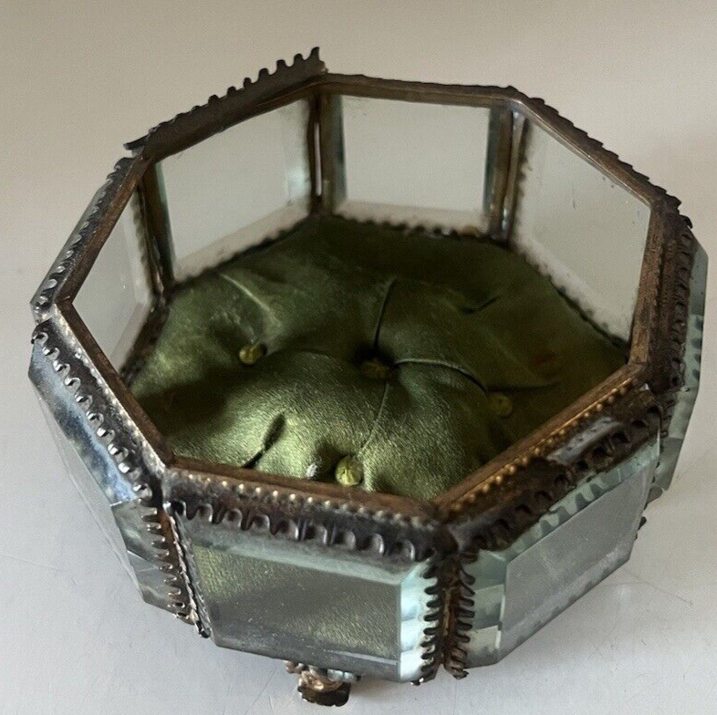 🔴 Espositore orologio tasca bronzo cofanetto porta gioie portagioielli antico